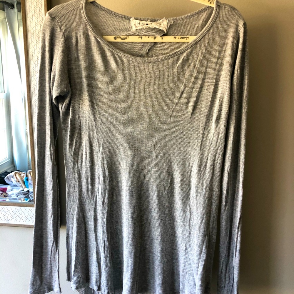 Grey top with a fun back from Urban